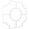 Ekena Millwork 66 56W x 66 56H x 38T Large Bradley Decorative Fretwork Ceiling Panels, PVC CELP67X6701BRD - alternate 2